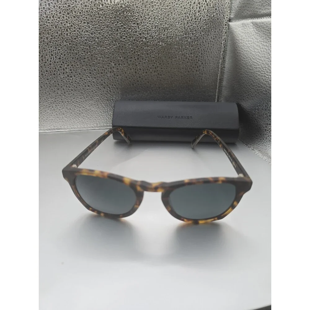 Warby Parker Topper M 939 Hazlenut Tortoise Sunglass, Green Demo Lens 48-21-142